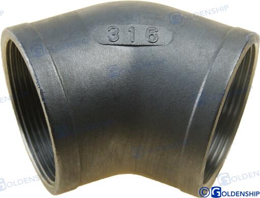 Goldenship® 45º ELBOW BANDED AISI 316 2" GS30566