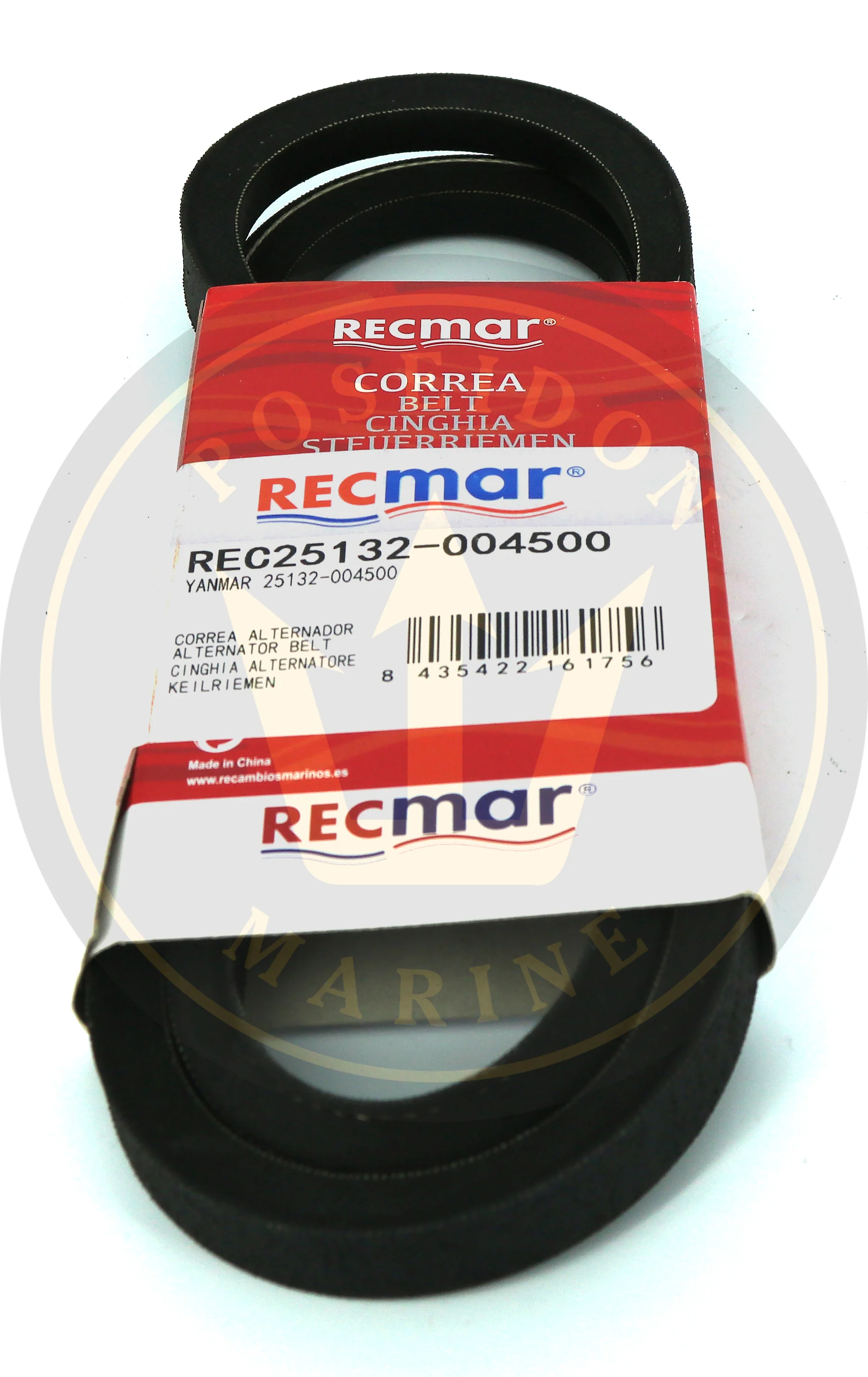 Recmar® alternator Belt for Yanmar 3JH2 3JH25A 3JH3 4JH 25132-004500