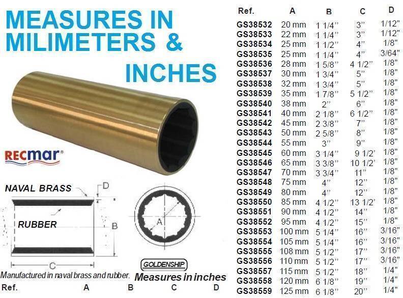 BRASS BEARING 125 X 6 1/8" X 20" - Image 2