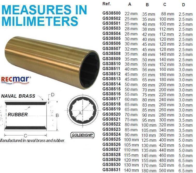 BRASS BEARING 45X61X180 MM - Image 2