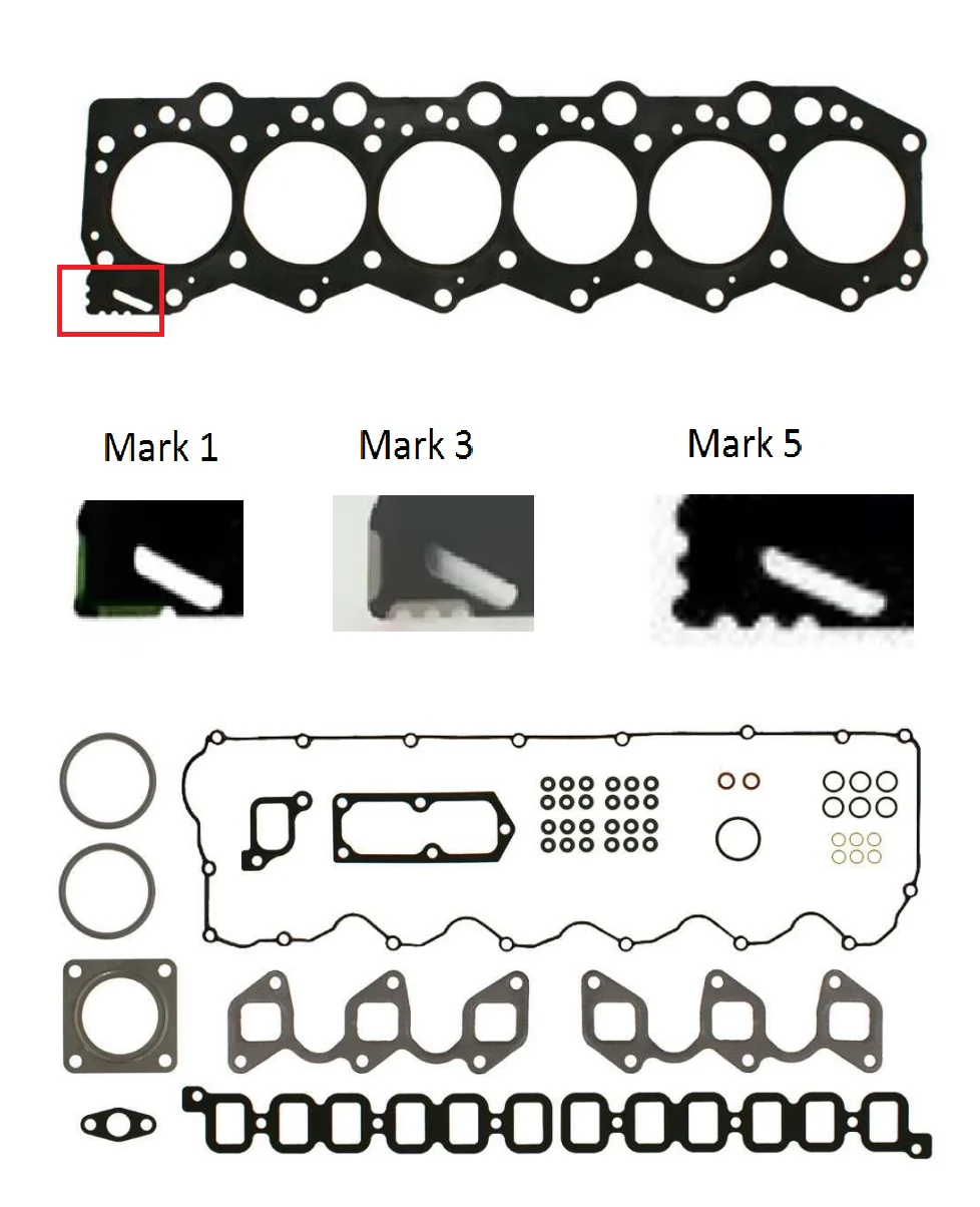 Crom® Head gasket set Yanmar 6LP 24-valve MARK 1 Mark 3 Mark 5