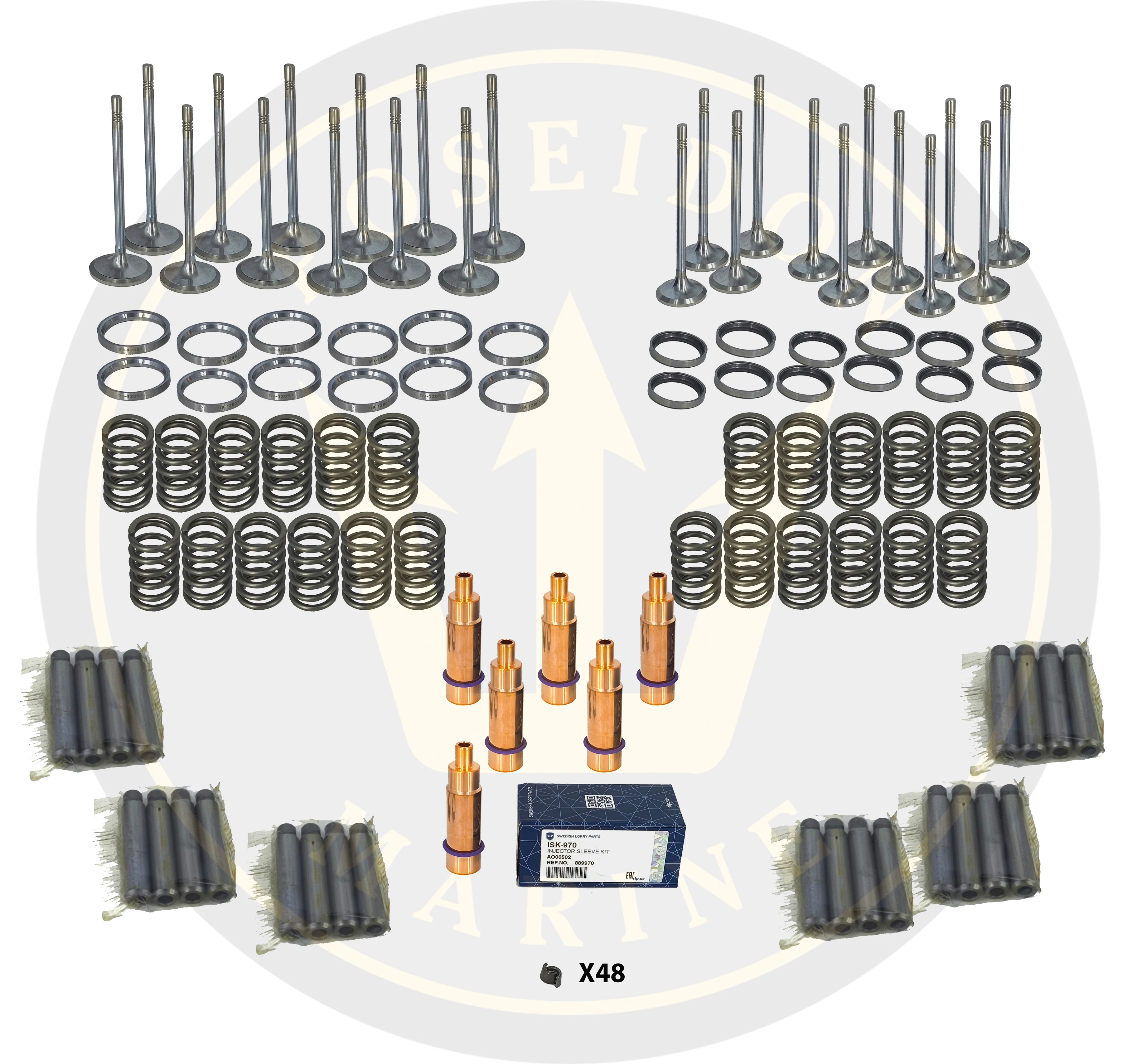 Cylinder Head Rebuild Kit Volvo Penta D6 3884015 3884010 3580890 3580888