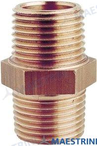 Maestrini® DOUBLE SCREW NIPPLE BRONZE 1 1/4" GS30637