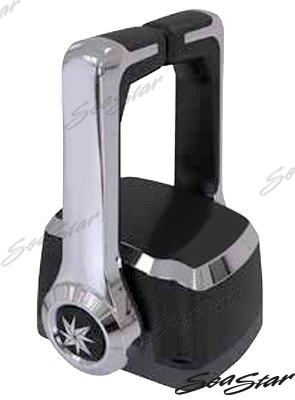 Remote control chromed top mounted for twin-engine applications without trim/tilt