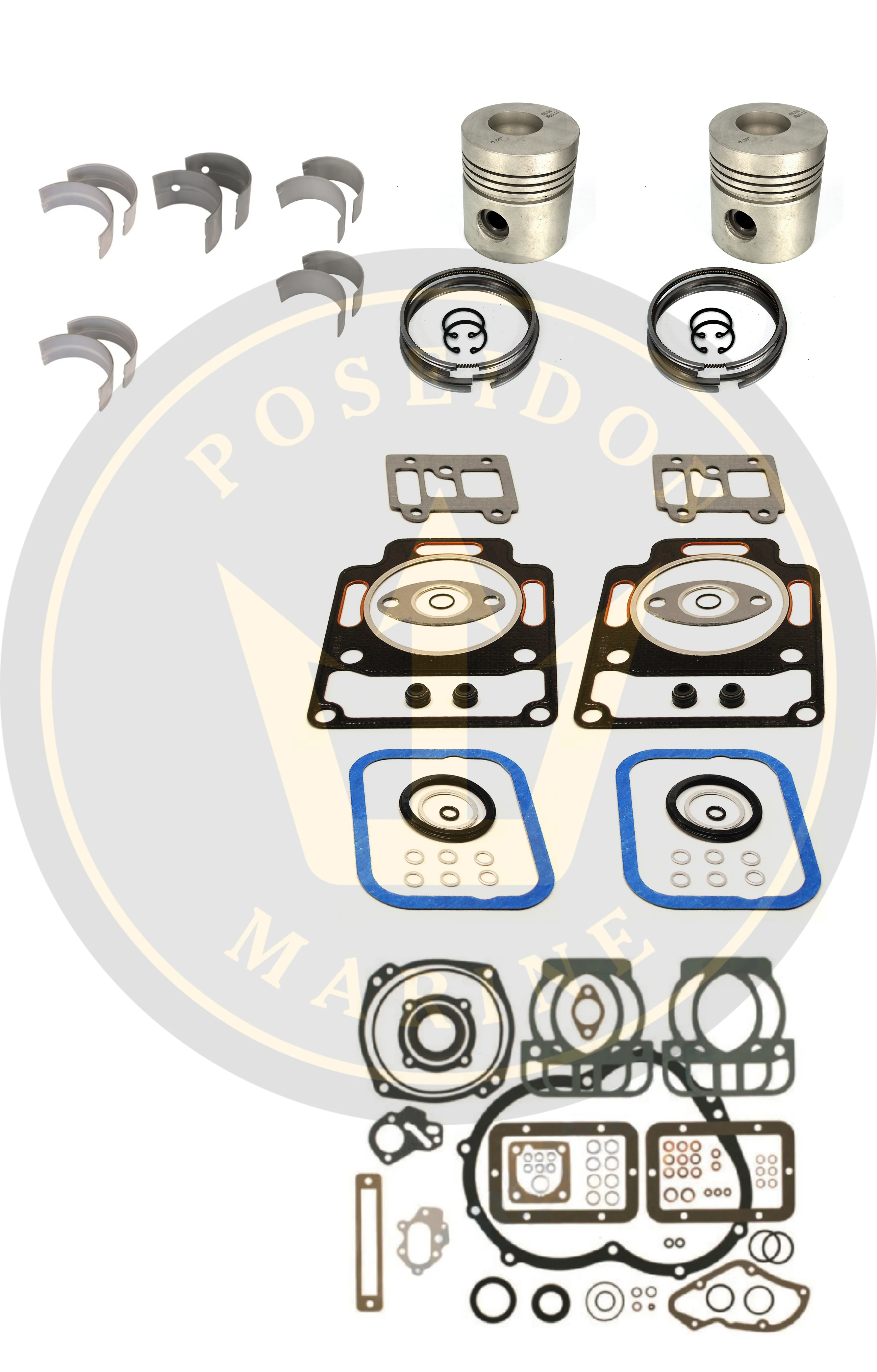 Engine overhaul kit for Volvo Penta marine diesel MD2B 875551 875579 876377 876389