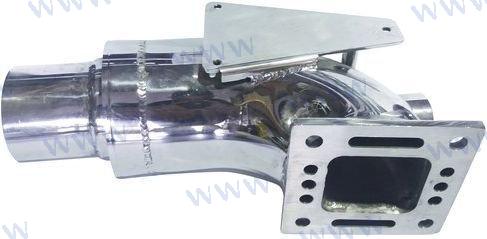 Mercruiser Exhaust Elbow Inox V6 & V-8 7º (4” O.D. RISER)