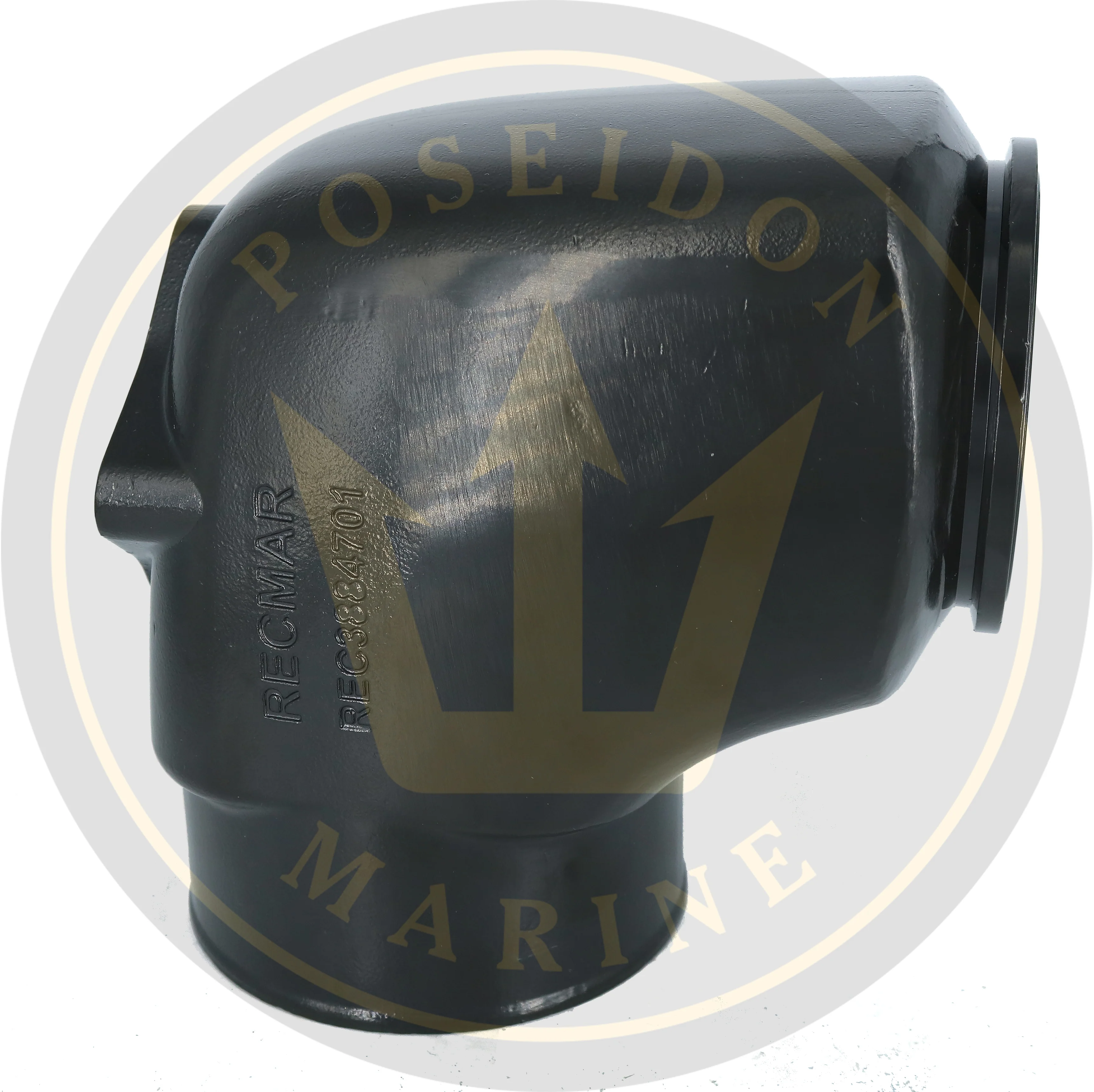 Recmar® Stainless Steel Exhaust Elbow for Volvo Penta D4 replaces 3884701 - Image 2
