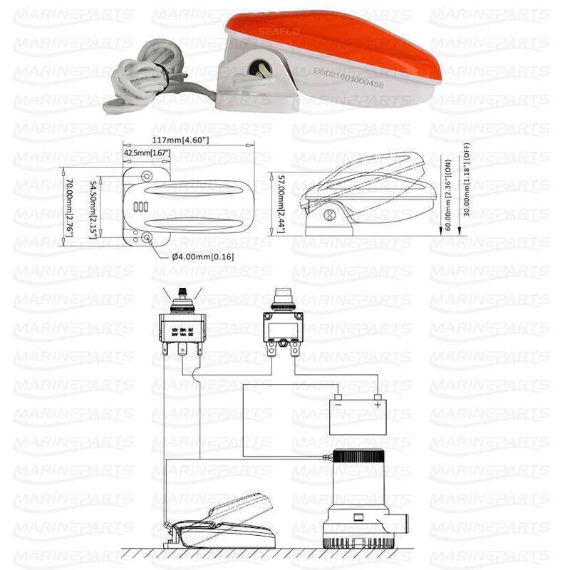 Seaflo® FLOAT SWITCH SFBS1802 - Image 2