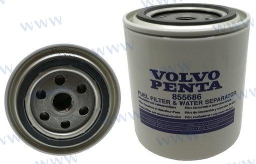 Water separating fuel filter spin-on 25 micron