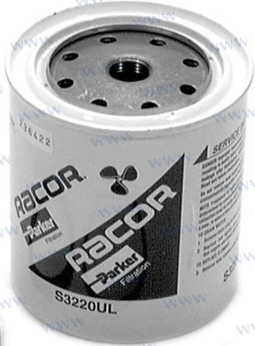 Racor fuel filter/replacement element gasoline 10 micron type 6