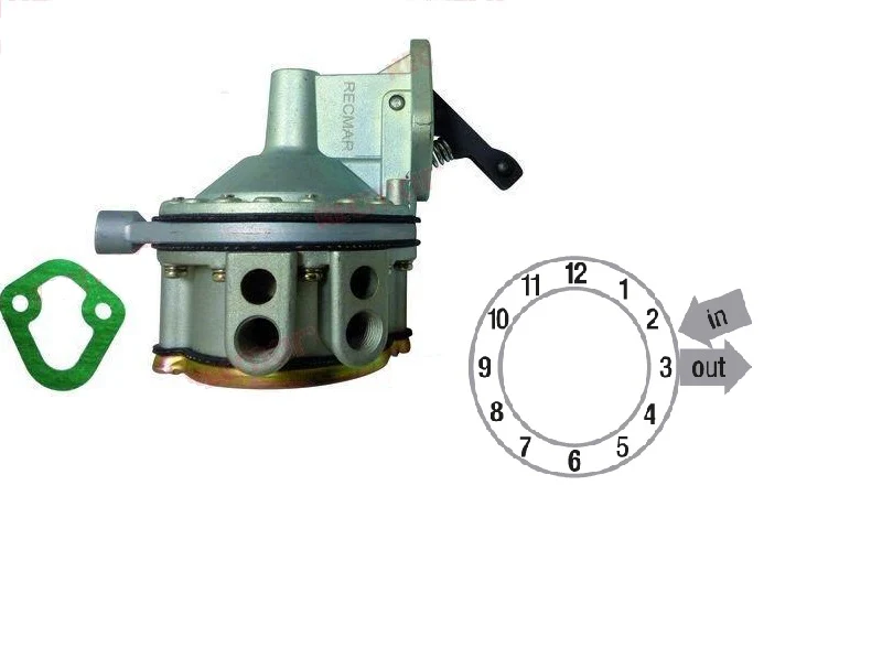 Recmar® Fuel Pump Mercruiser 71646, 78485, 86246, 86246T OMC 0509409