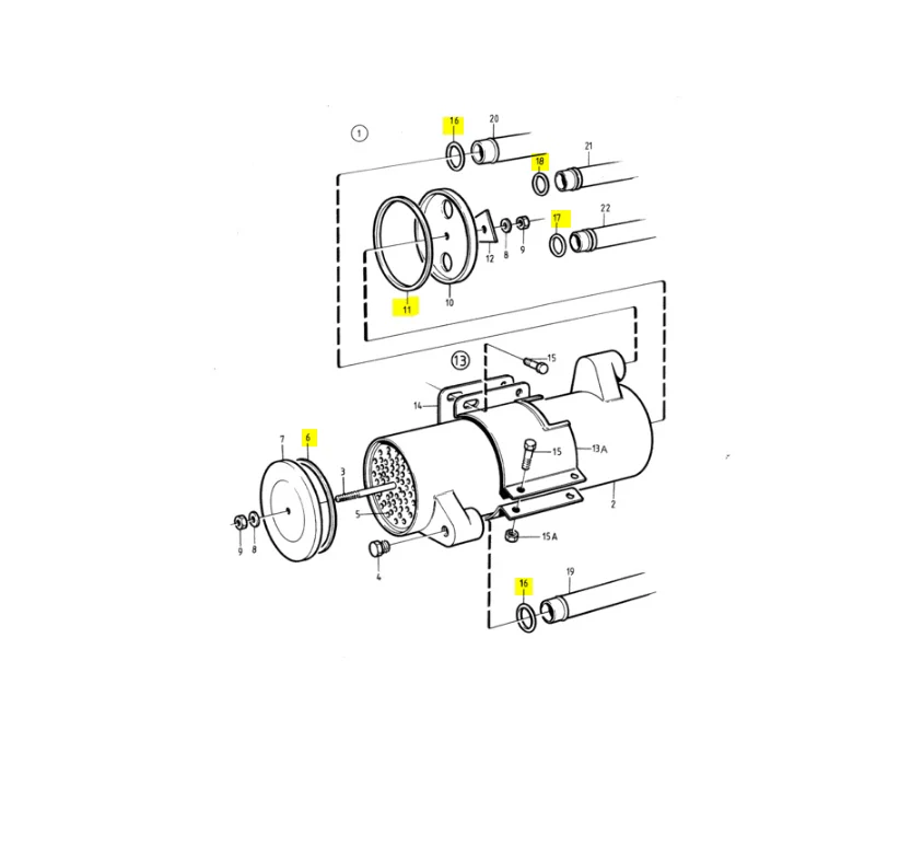 Recmar® gasket kit heat exchanger for Volvo Penta 2002 2003 829972 829989 22032 - Image 2