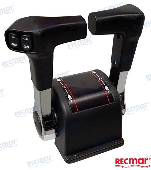 Recmar® Remote Double Console Control With Trim Tilt For Honda 06240-ZW5-U60 - Image 2