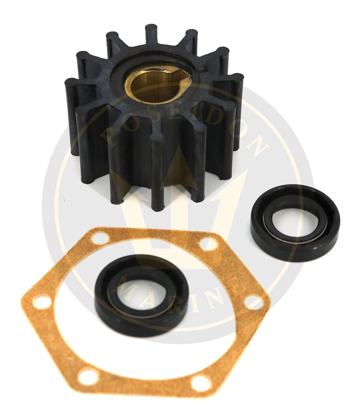 Poseidon Marine® Impeller kit Volvo Penta AQ165 AQ125 AQ131 AQ145 875575 pump 855578 831178 - Image 2