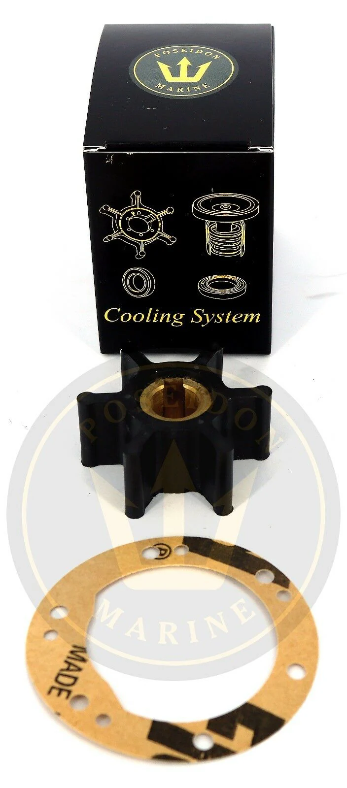 PoseidonMarine® Impeller kit Yanmar 2GM20F 3GM30F 3HM 3HMF 3HM35 3HM35UF 128296-42070 3GMF