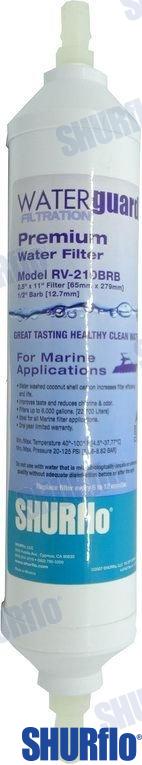 IN LINE WATER FILTER 1/2" BARB FITTINGS 210BRB-A