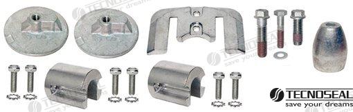 Technoseal® Mercruiser Zinc Anode Kit For Bravo III 2004 Sterndrives