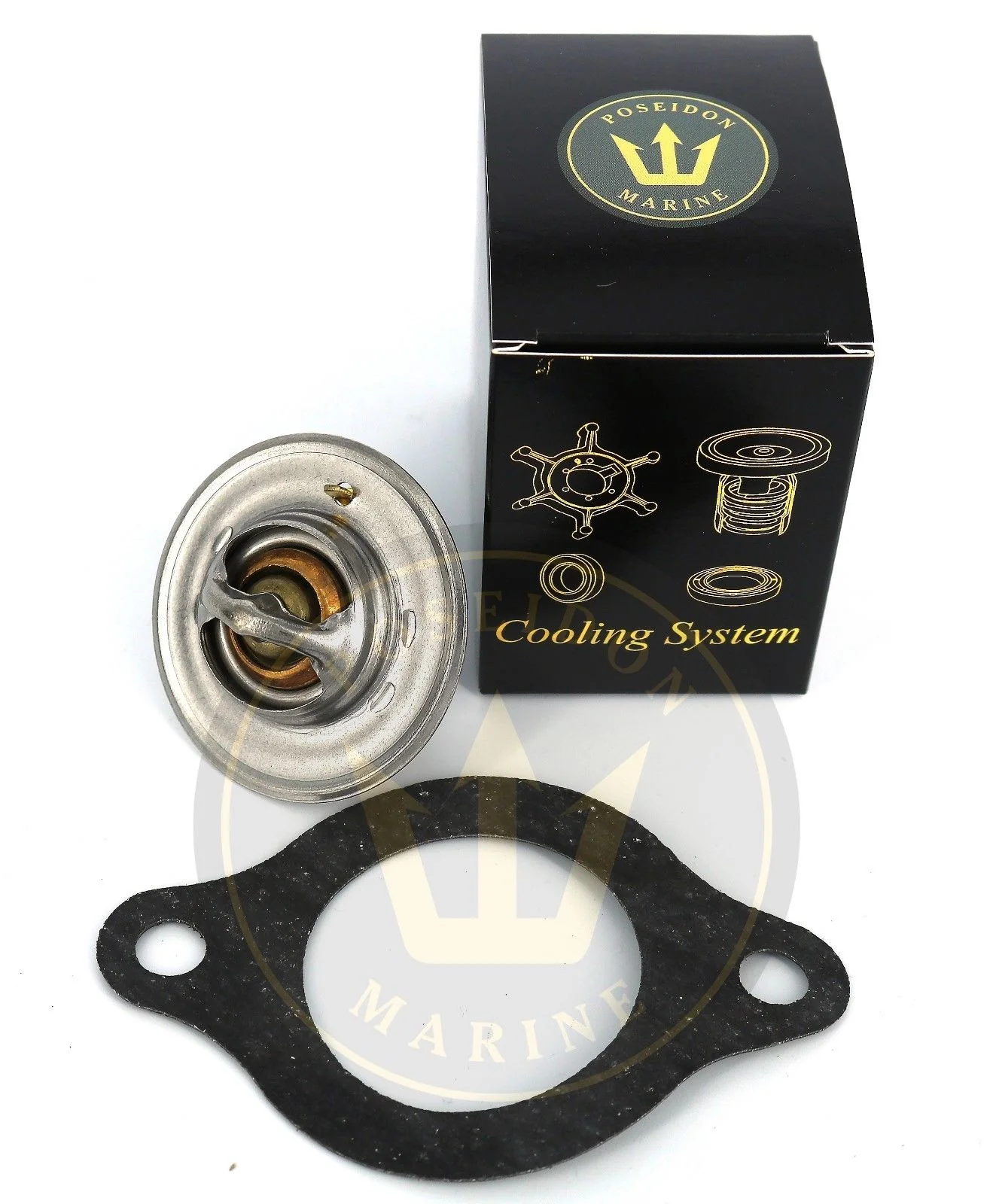 Recmar® Thermostat kit 62°C Volvo Penta AQ V6 V8 500 501 AQ205 AQ225 876305 - Image 2