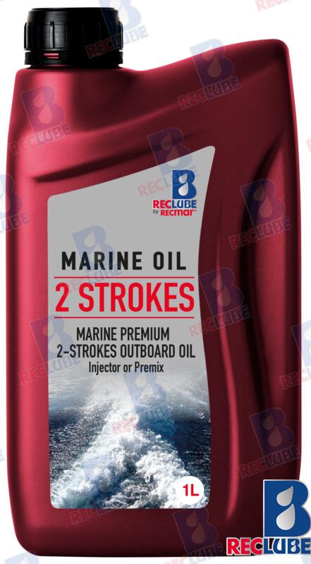 Recmar® Premium 2-Stroke marine outboard mixing oil TW-W3 1L bottle