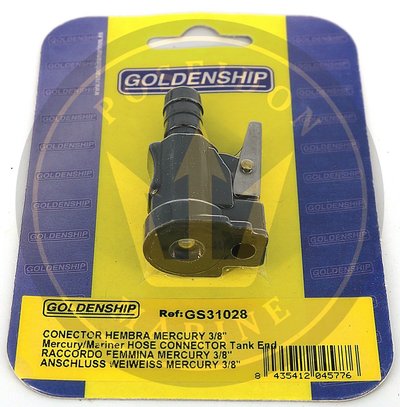 Goldenship® fuel connector for Mercury & Mariner tank end 10mm 22-13563T-3