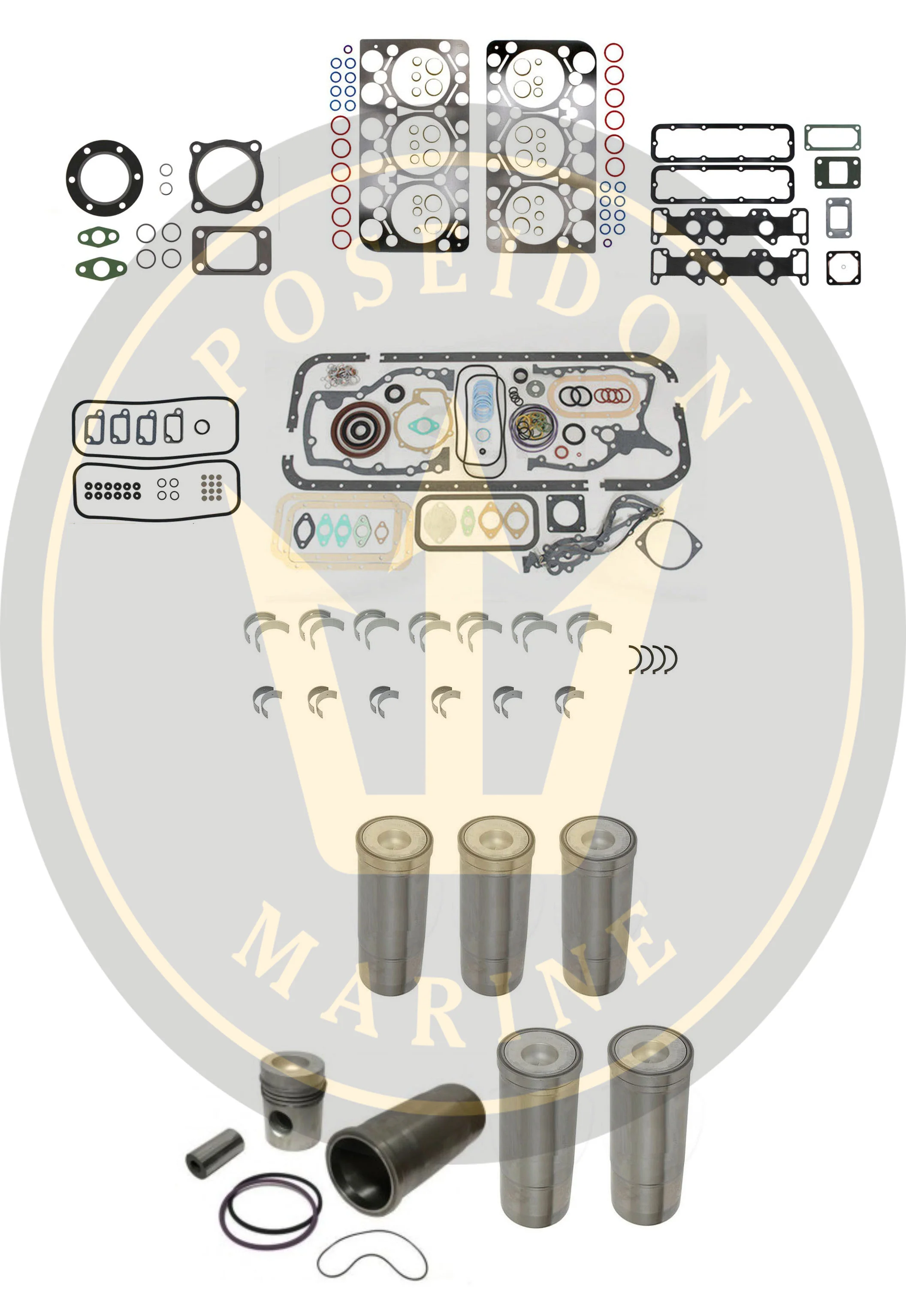 Overhaul kit for Volvo Penta marine diesel D70C RO: 875541