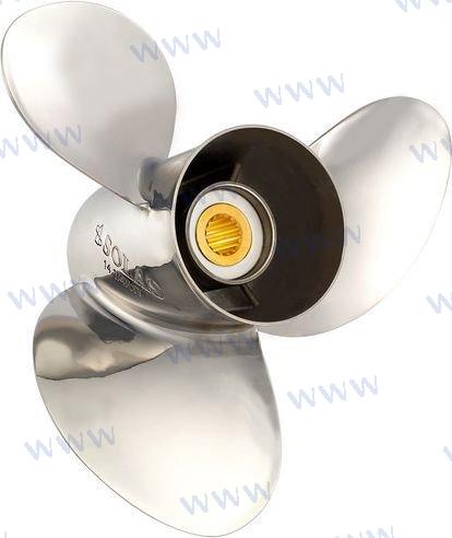 Propeller S/S 3-blade 11-1/8" x 13" 35-60 hp