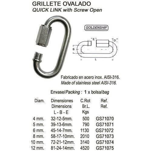 QUICK LINK AISI-316 4MM - Image 2