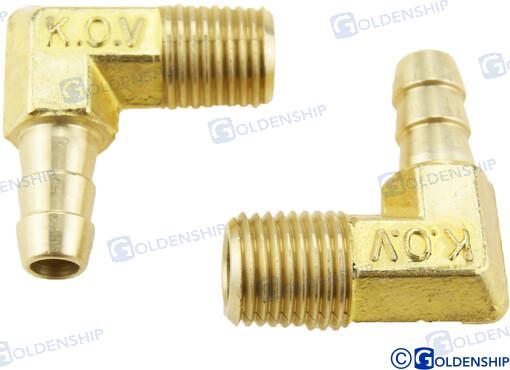 RACOR 90? NPT 1/4 X 5/16 (PACK DE 2)