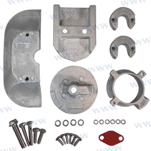 Recmar® Anode Kit Zinc for MerCruiser Alpha One Gen 2 sterndrives