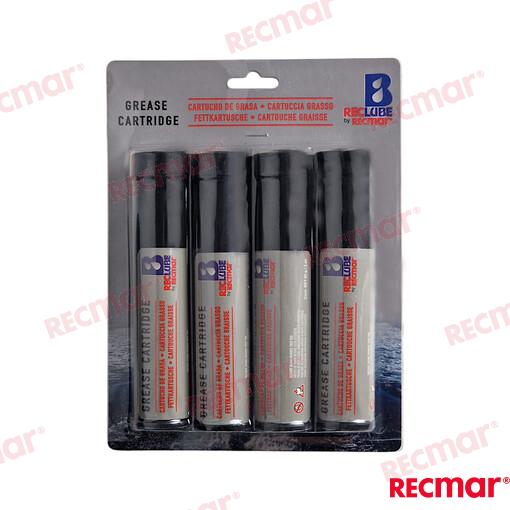 Recmar® Lithium-Calcium Marine Grease cartridges for grease gun RECT30190