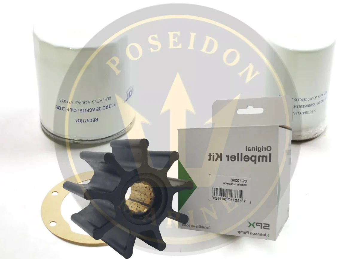 Recmar® Service kit Volvo Penta AQAD40A AQAD40B 471034 3840335 21951360 875660 - Image 2