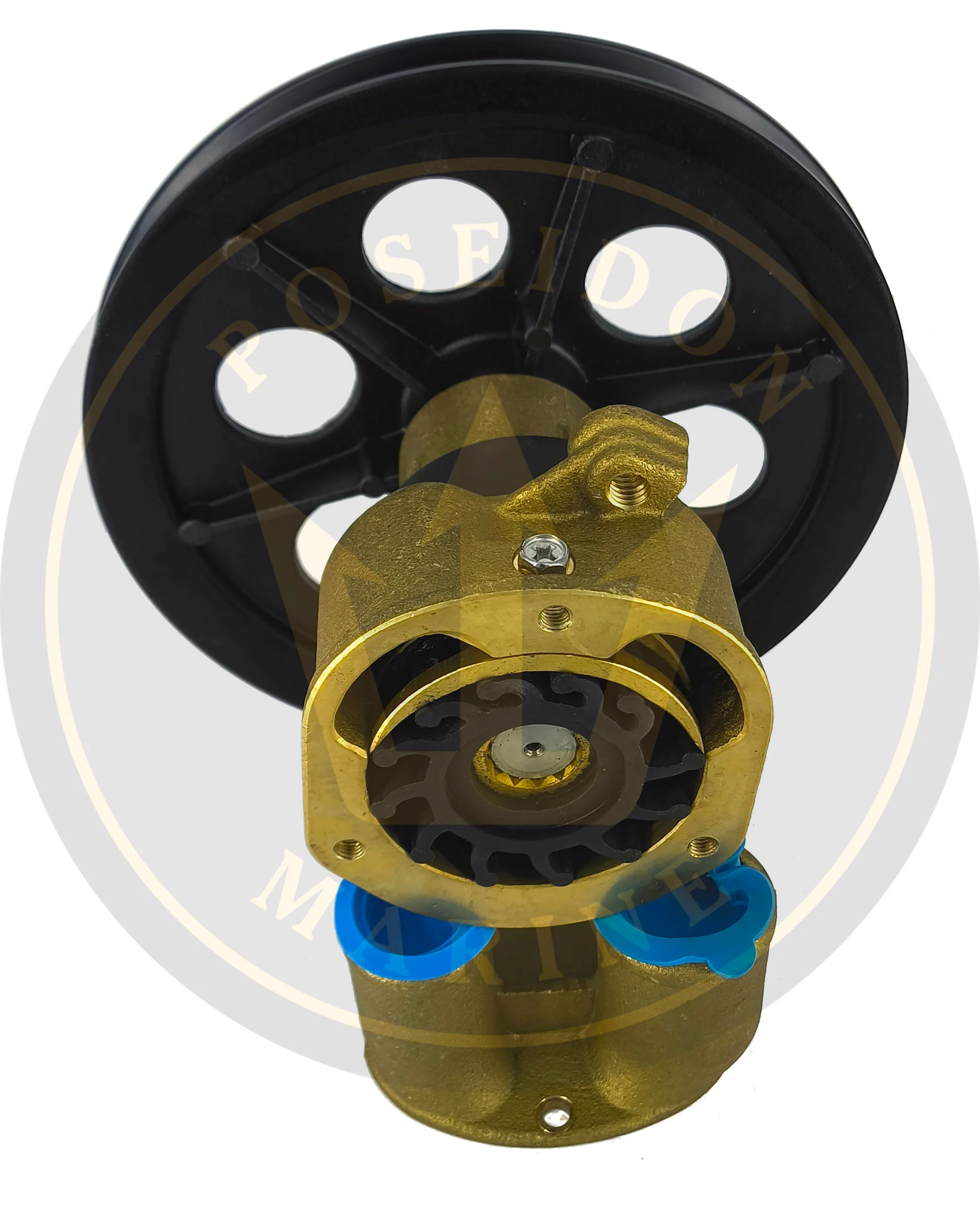 Recmar® raw water pump G9901 Volvo Penta 3858847 6-1/2" pulley - Image 4