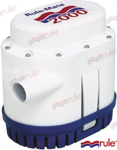 Rule® Bilge Pump 2.000GPH 12V Automatic RU2000
