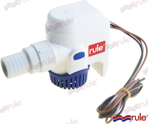 Rule® Bilge Pump 1.100GPH 12V Automatic RU1100
