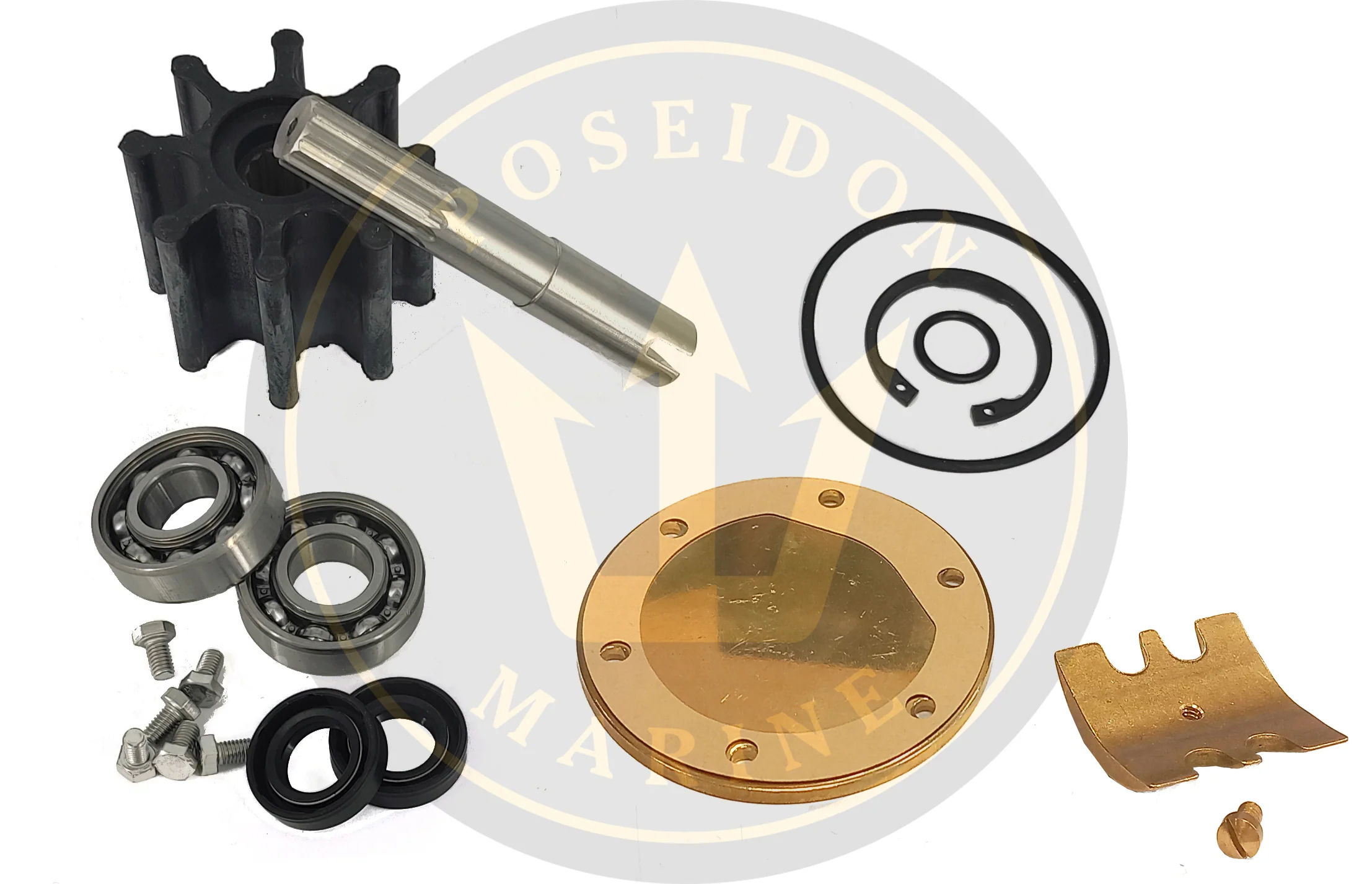 Crom® Water pump shaft kit Volvo Penta D31 D41 D42 D43 860629 860827 861198