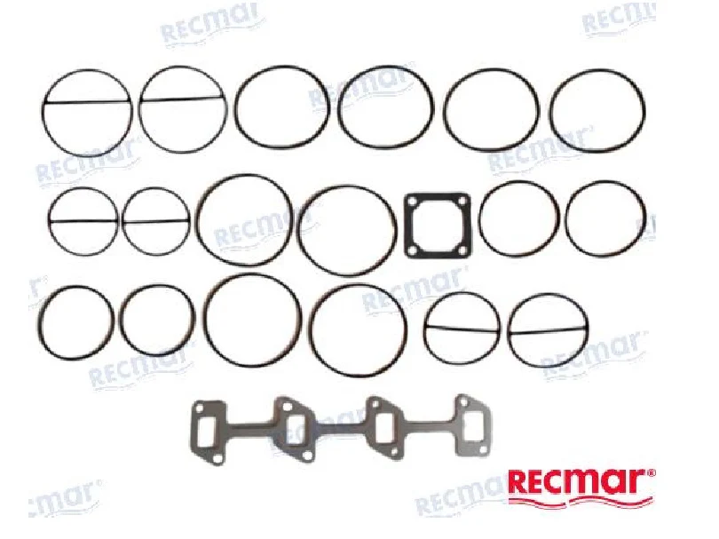 Recmar® Seal kit Yanmar 4JH radiator cooler 129550-13110 129693-44420 - Image 3