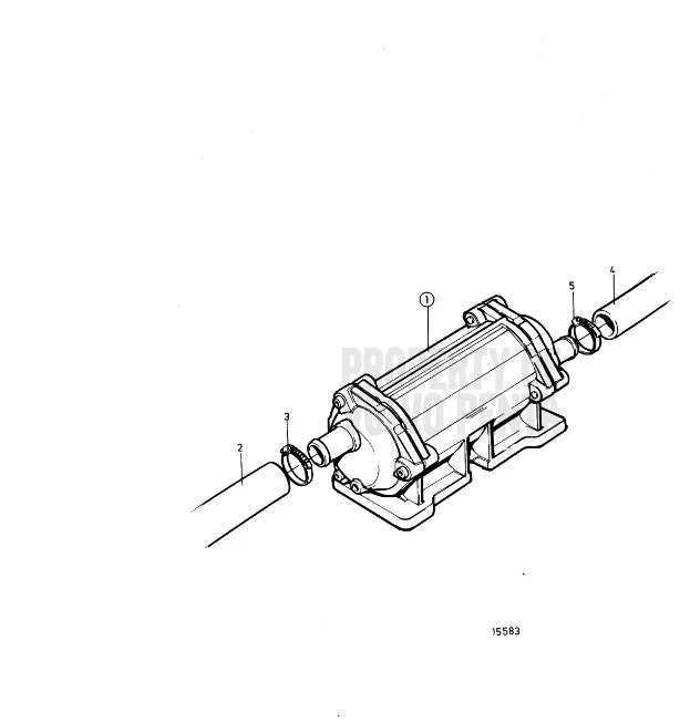 Volvo Penta® Hose sea water pump to oil cooler 860997 - Image 2