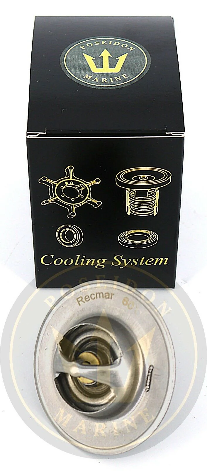 Recmar® Thermostat for MerCruiser 807252T1 8M0089715 V6 V8 - Image 2
