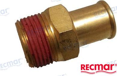 Hose fitting 3/4-14 x 1 (brass)