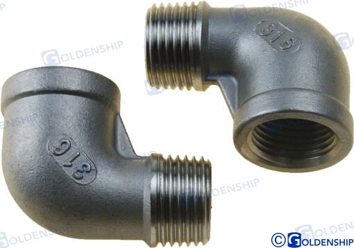 Goldenship® STREET ELBOW BANDED AISI 316 1/2 (2) GS30551