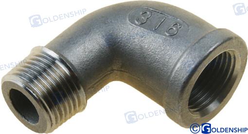 Goldenship® STREET ELBOW BANDED AISI316 3/8" (2) GS30550