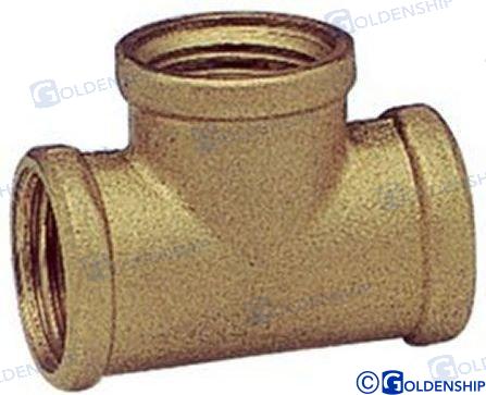 "T" BRASS H/H/H 1 1/2"