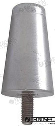 Tecnoseal® 02525AL Aluminum Anode conic rod Hamilton Jet HJ274 HJ322 HJ362 111654 - Image 2
