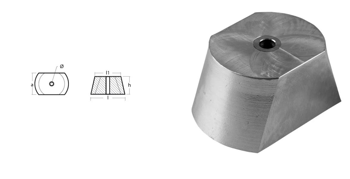 Tecnoseal® 02527AL Aluminum Anode Hamilton Jet HM461 107890