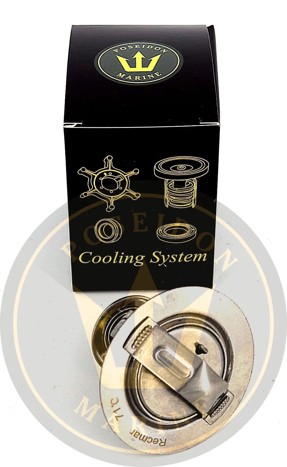 Recmar® thermostat for Yanmar 4LHA 4LH 71° RO: 121850-49811