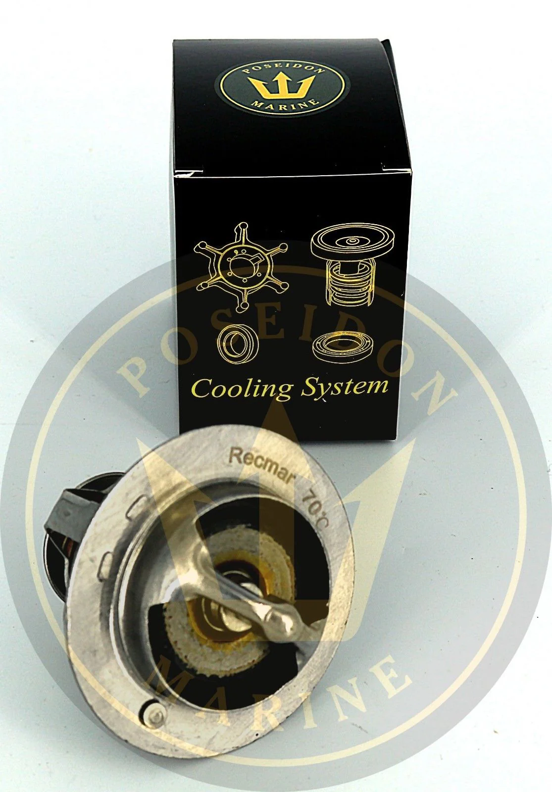 Recmar® thermostat for Yanmar 6LPA-DTP -DTZP -STP -STZ 70°C RO: 119773-49550