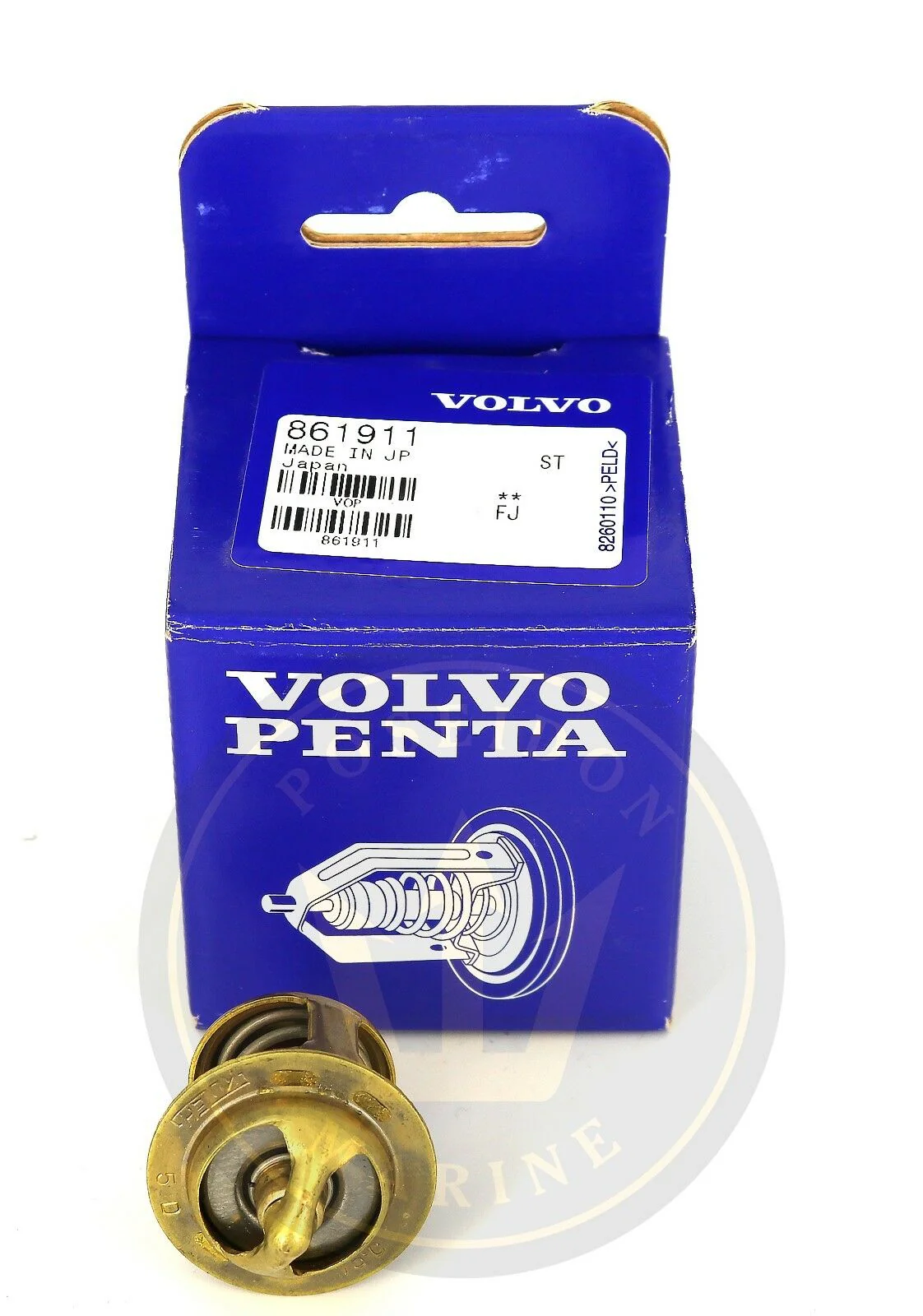Volvo Penta® thermostat 75°C Volvo Penta MD2010 MD2020 861911