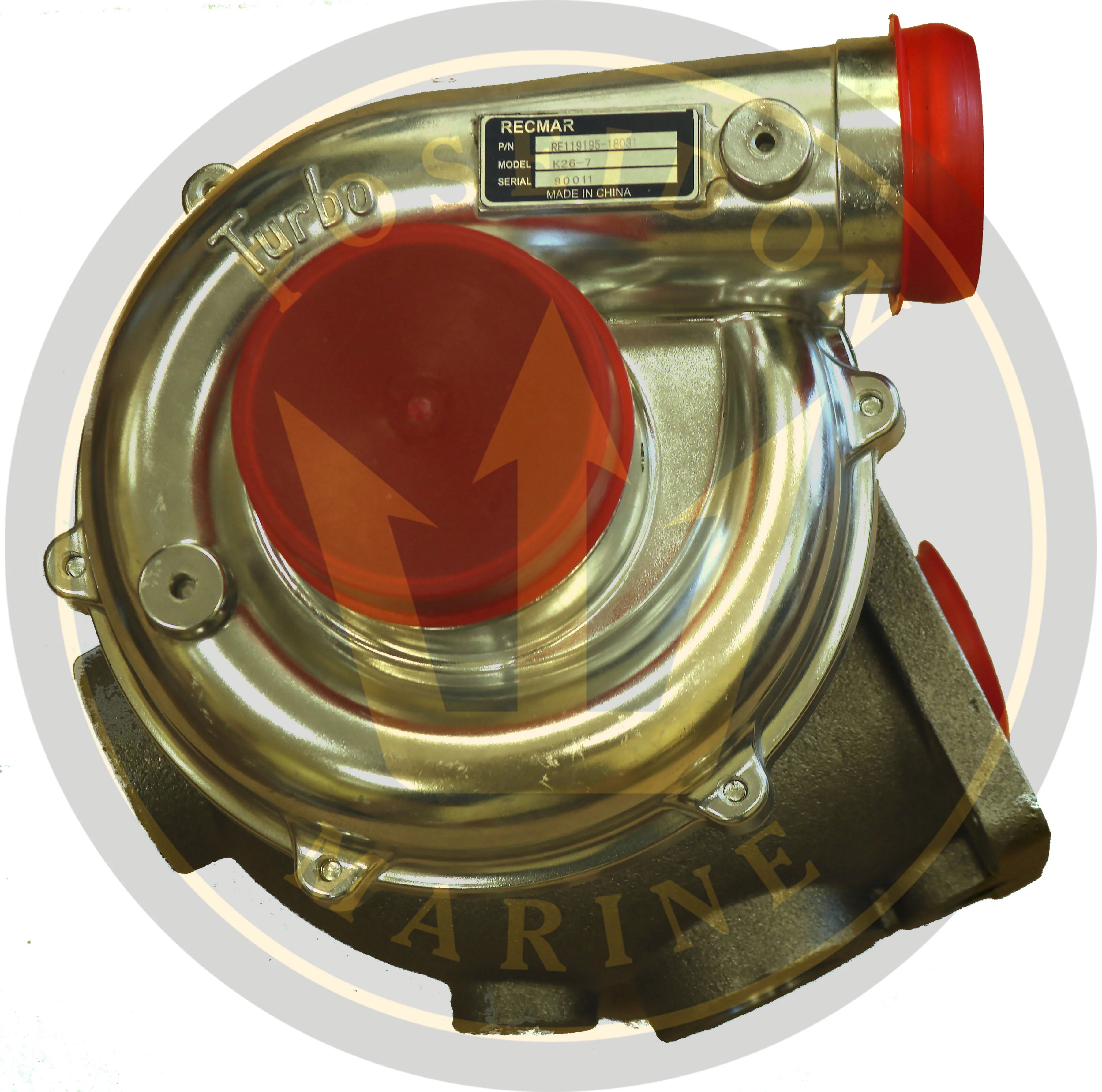 Recmar® Turbo for YANMAR 4LH-STE 230hp 3455cc MYAV 119195-18031 119195-18030 - Image 2