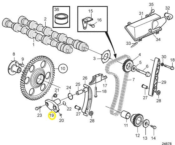 Volvo Penta® retainer D4 D6 3583144 - Image 2
