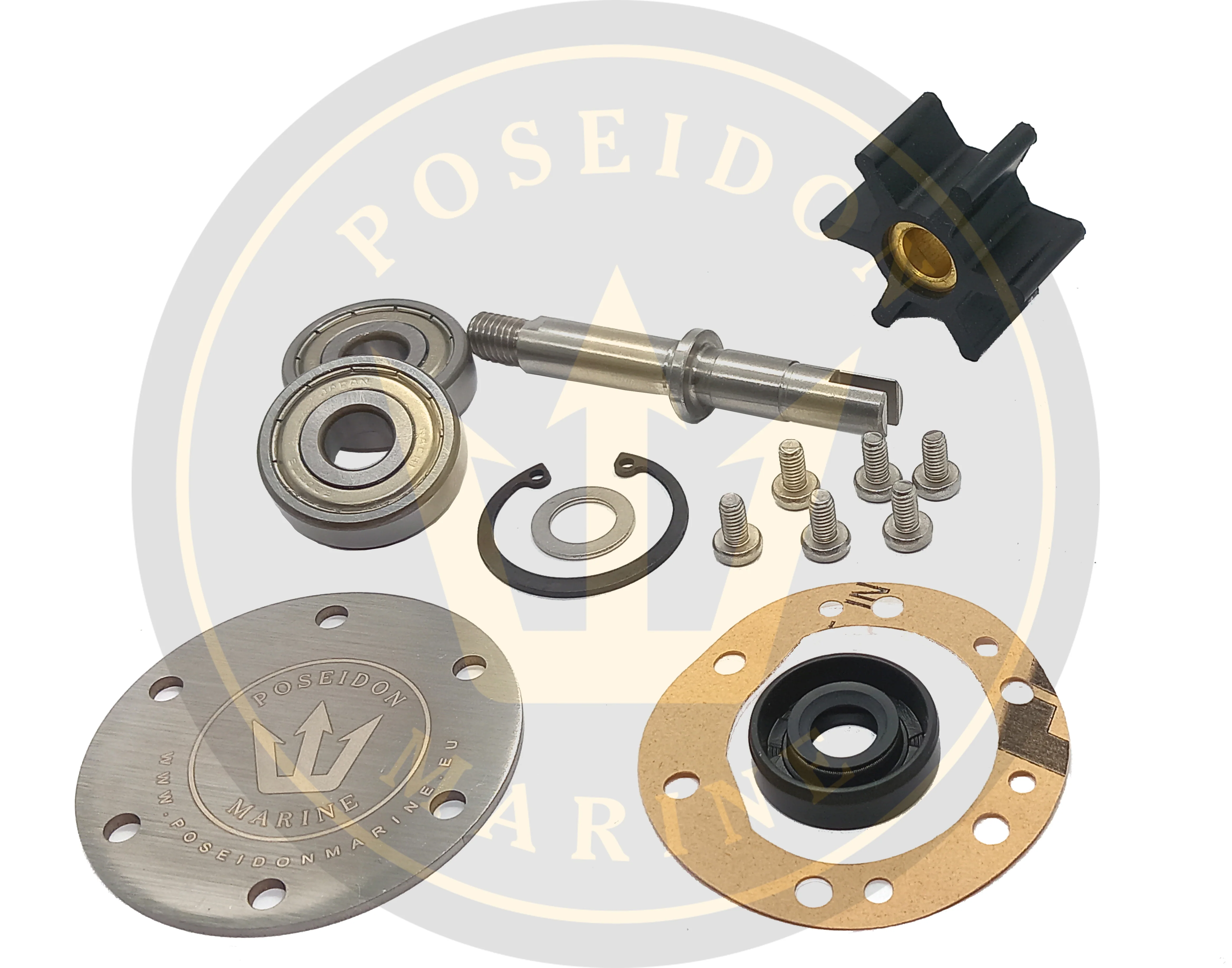 PoseidonMarine® Water pump shaft kit Yanmar 2GM 3GM pump 128270-42000 - Image 3